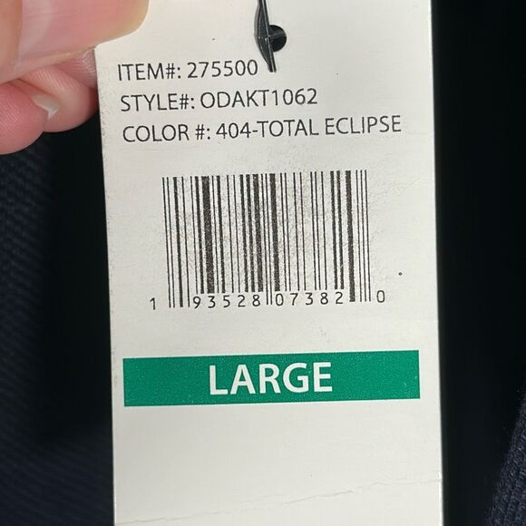 Oda Quarter Zip Jacket Mens L Large Blue New - Picture 2 of 8